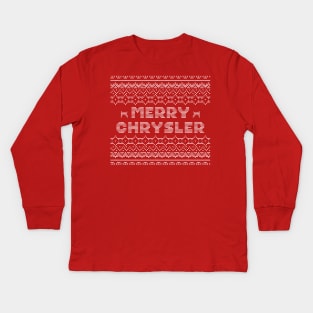 Ugly Christmas Sweater | Merry Chrysler Kids Long Sleeve T-Shirt